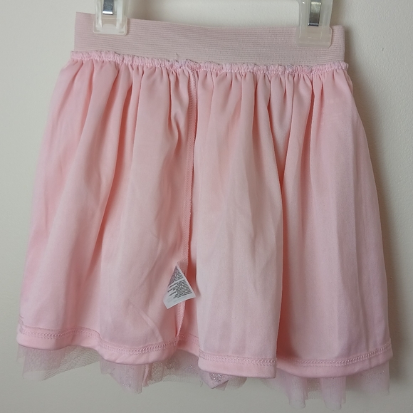 Pink Tulle & Glitter tutu with silver hearts & silver Elastic band Size 2T - Picture 6 of 7